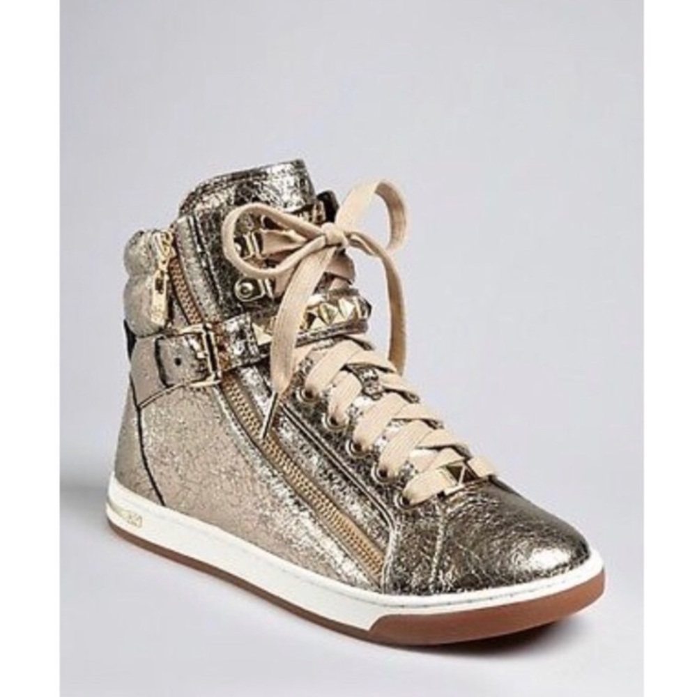 Michael Kors Gold Sneakers